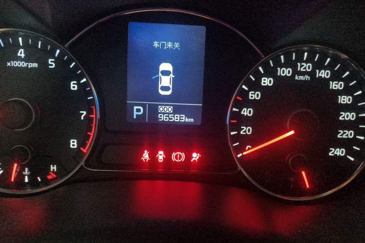 Used Kia K3 2013 1.6L Automatic GLS Odometer Close Up