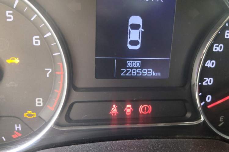 Used Kia K3 2013 1.6L Manual GLS Odometer Close Up