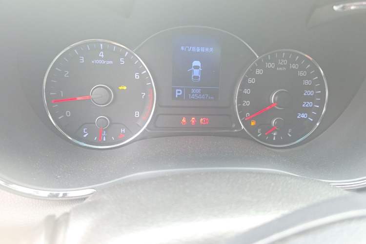 Used Kia K3 2013 1.6L Automatic DLX Odometer Close Up