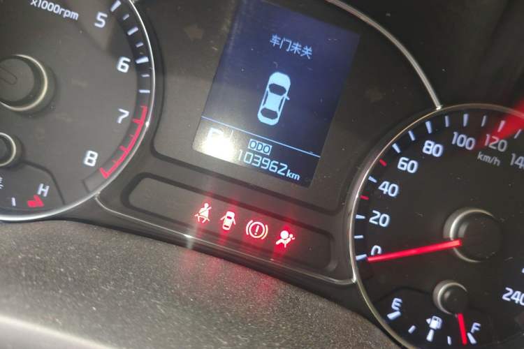 Used Kia K3 2013 1.6L Automatic GLS Odometer Close Up