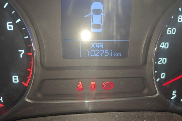 Used Kia K3 2013 1.6L Manual GLS Odometer Close Up