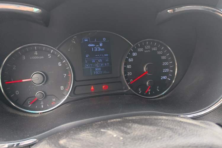 Used Kia K3 2013 1.6L Manual GLS Odometer Close Up