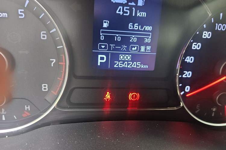 Used Kia K3 2013 1.6L Automatic GL Odometer Close Up
