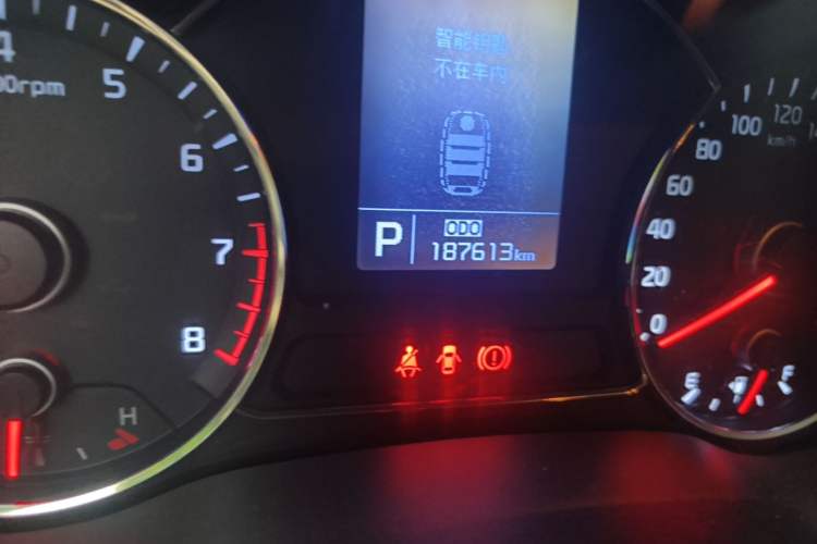 Used Kia K3 2013 1.6L Automatic GLS Odometer Close Up