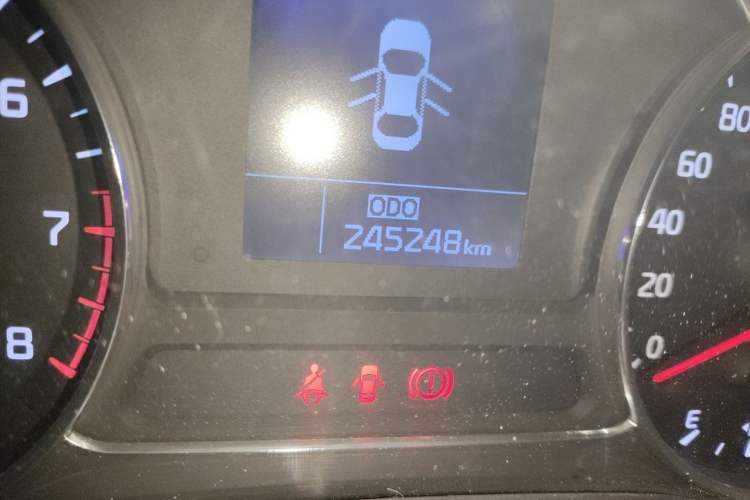 Used Kia K3 2013 1.6L Manual GLS Odometer Close Up