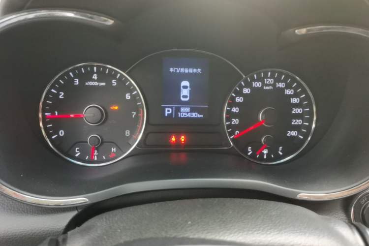 Used Kia K3 2013 1.6L Automatic GLS Odometer Close Up