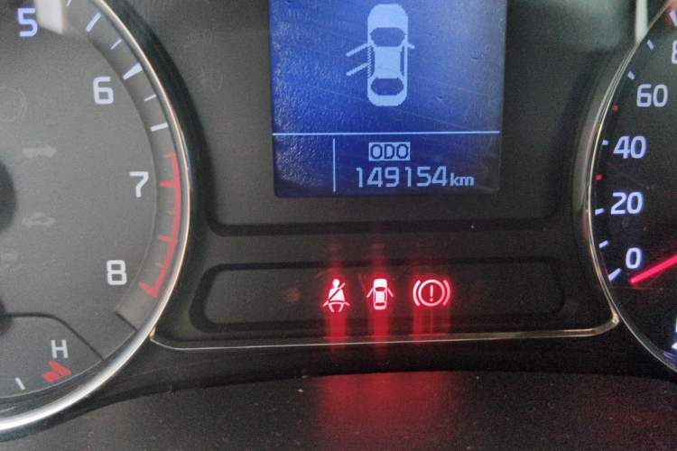 Used Kia K3 2013 1.6L Manual GL Odometer Close Up