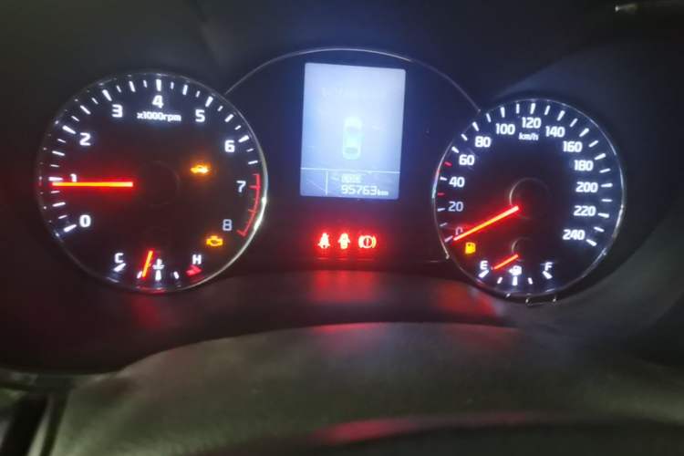 Used Kia K3 2013 1.6L Manual GLS Odometer Close Up