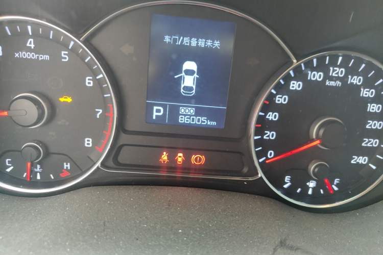 Used Kia K3 2013 1.6L Automatic GLS Odometer Close Up