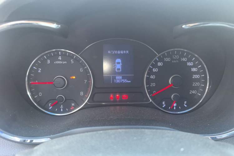 Used Kia K3 2015 1.6L Manual GLS Odometer Close Up