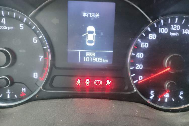 Used Kia K3 2015 1.6L Manual GLS Odometer Close Up