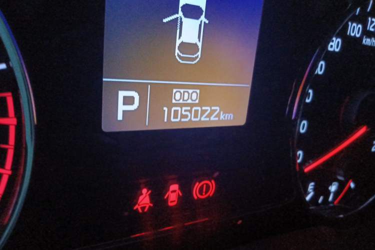 Used Kia K3 2015 1.6L Automatic GLS Odometer Close Up