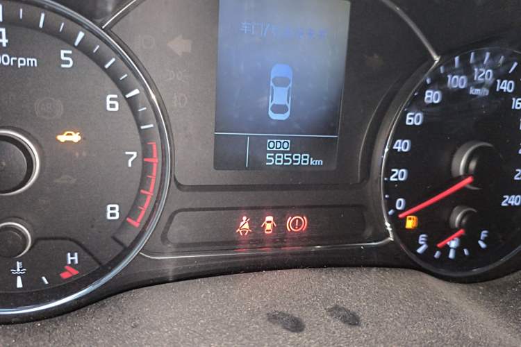 Used Kia K3 2015 1.6L Manual GL Odometer Close Up