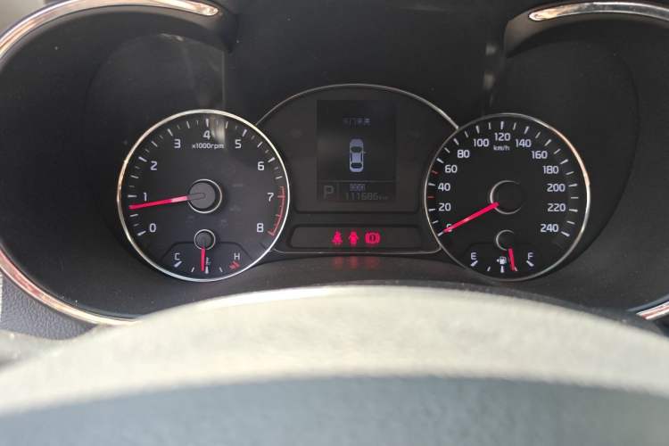Used Kia K3 2015 1.6L Automatic GL Odometer Close Up