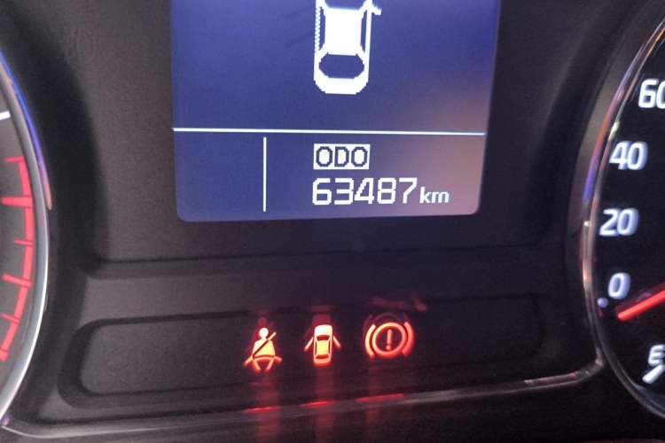 Used Kia K3 2015 1.6L Manual GLS Odometer Close Up