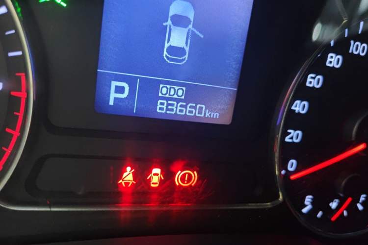 Used Kia K3 2015 1.6L Automatic GLS Odometer Close Up