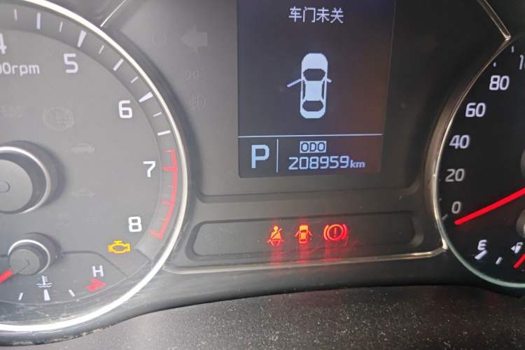 Used Kia K3 2015 1.6L Automatic GLS Odometer Close Up