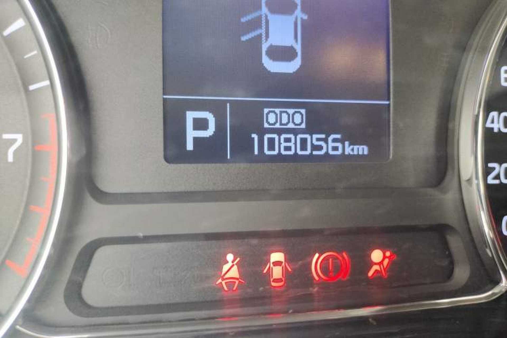 Used Kia K3 2015 1.6L Automatic GLS Odometer Close Up