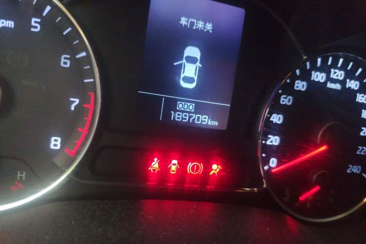 Used Kia K3 2015 1.6L Manual GLS Odometer Close Up