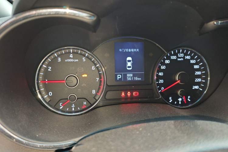 Used Kia K3 2015 1.6L Automatic GLS Odometer Close Up