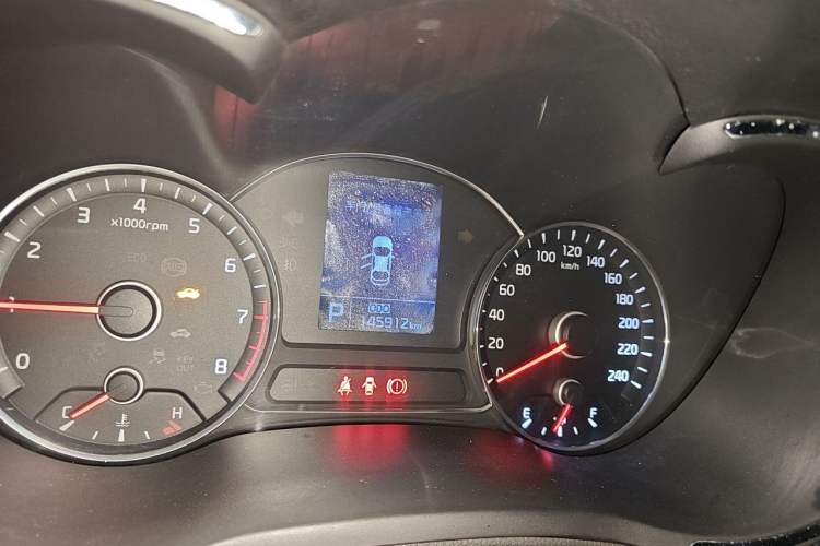 Used Kia K3 2015 1.6L Automatic DLX Odometer Close Up