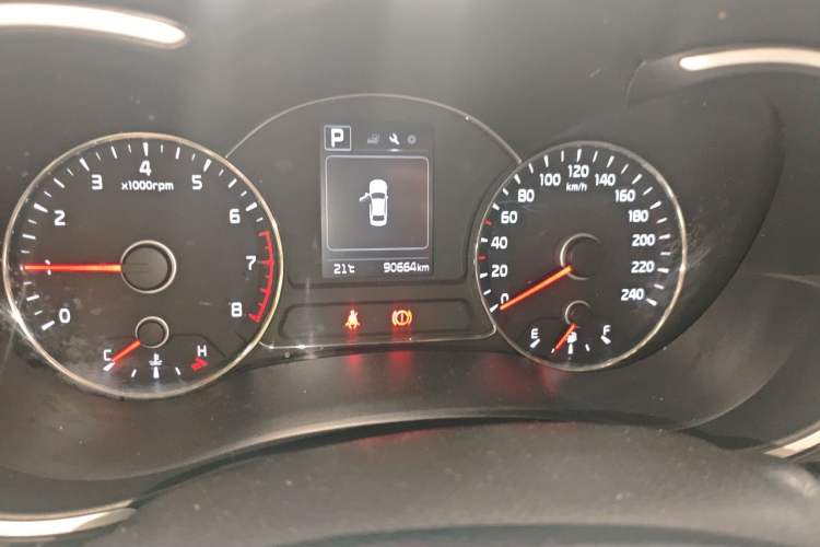 Used Kia K3 2015 1.6L Automatic GL Odometer Close Up