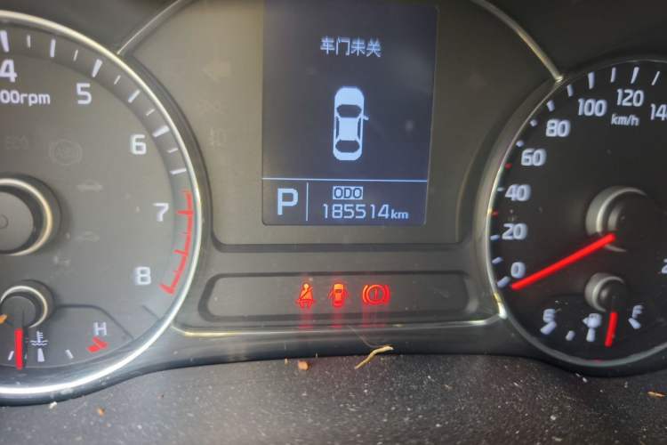 Used Kia K3 2015 1.6L Automatic GLS Odometer Close Up