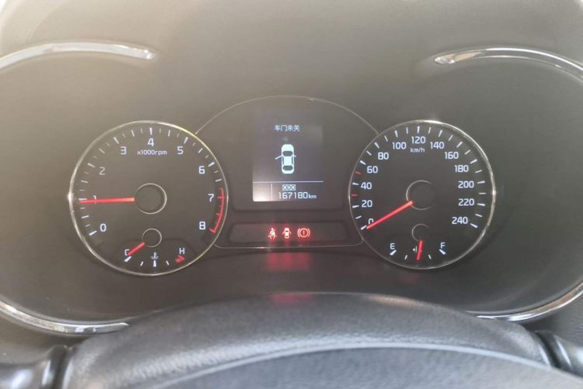 Used Kia K3 2015 1.6L Manual GLS Odometer Close Up