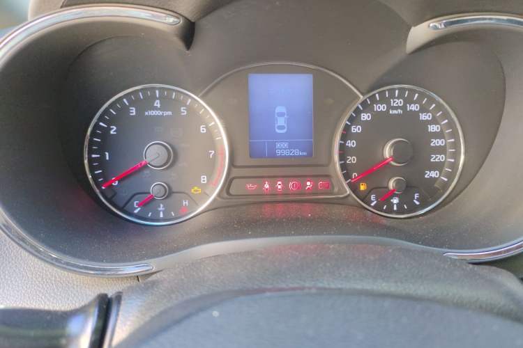 Used Kia K3 2015 1.6L Manual GLS Odometer Close Up