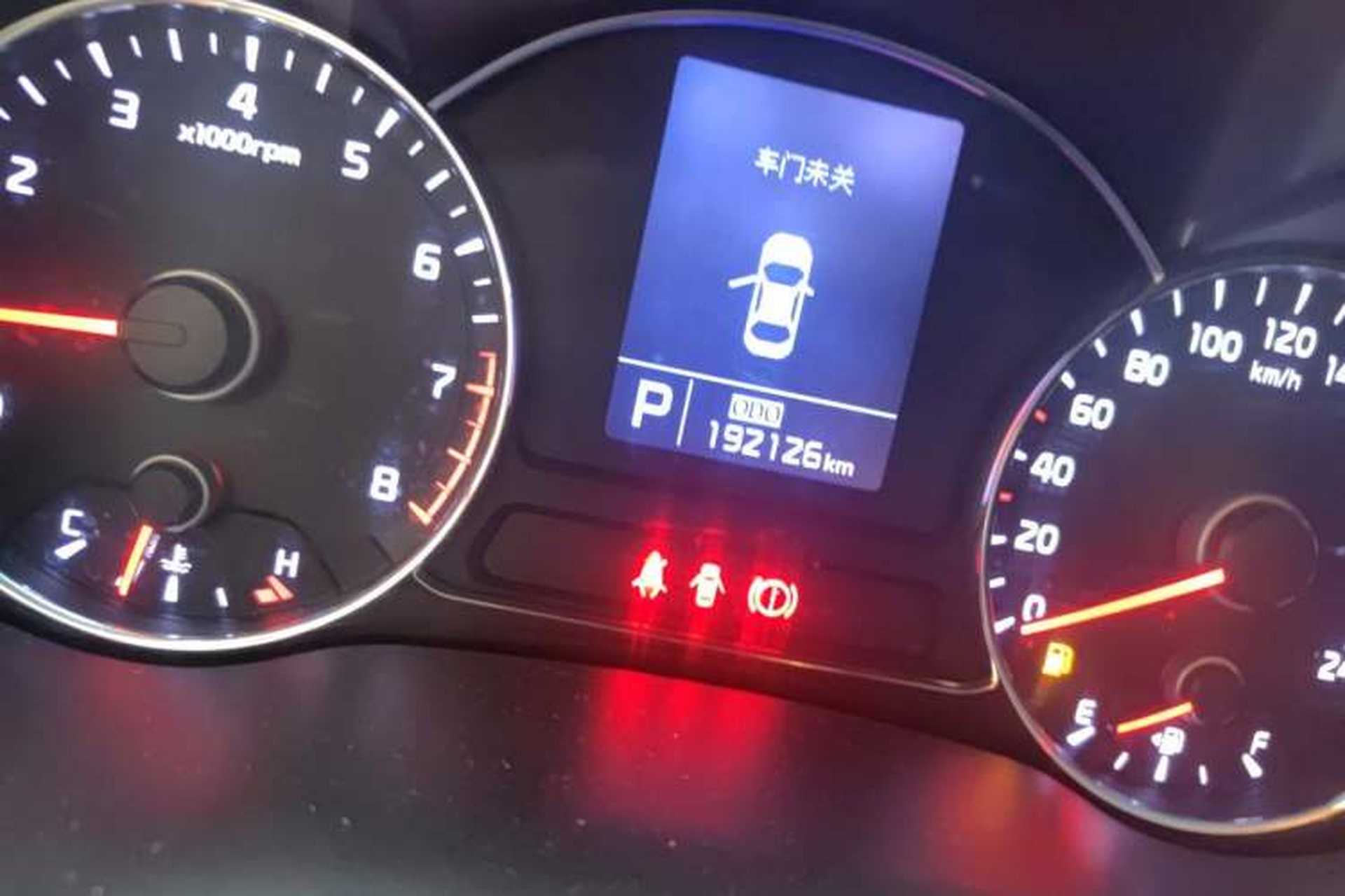 Used Kia K3 2015 1.6L Automatic GLS Odometer Close Up