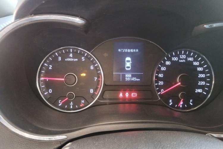 Used Kia K3 2015 1.6L Manual GLS Odometer Close Up