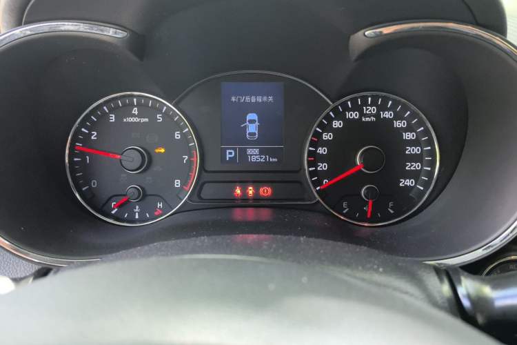 Used Kia K3 2015 1.6L Automatic GLS Odometer Close Up