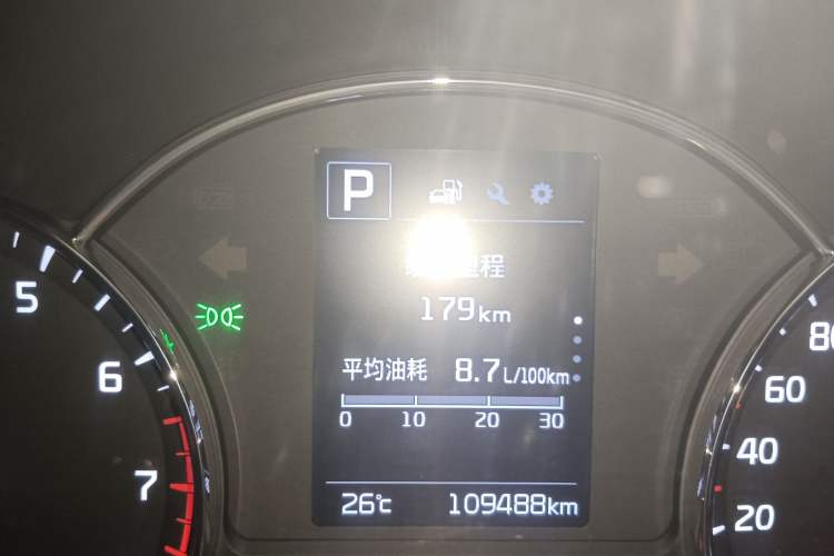 Used Kia K3 2016 1.6L Automatic GLS Odometer Close Up