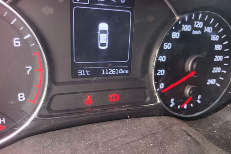Used Kia K3 2016 1.6L Automatic GLS Odometer Close Up