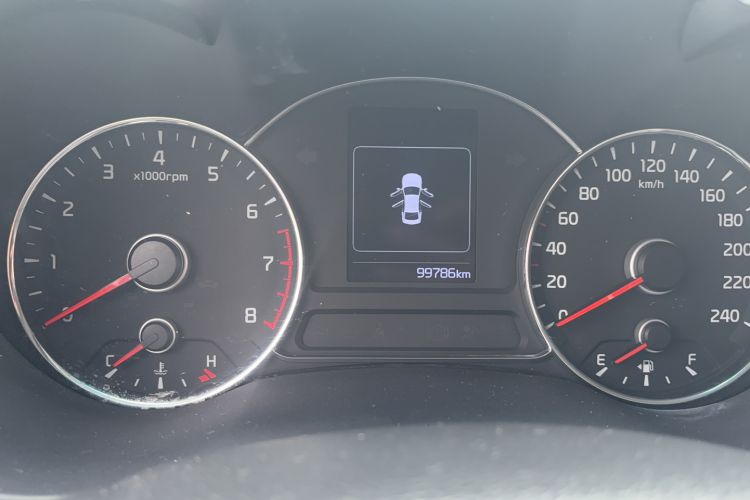 Used Kia K3 2016 1.6L Automatic GLS Odometer Close Up