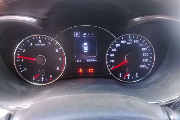 Used Kia K3 2016 1.6L Automatic DLX Odometer Close Up
