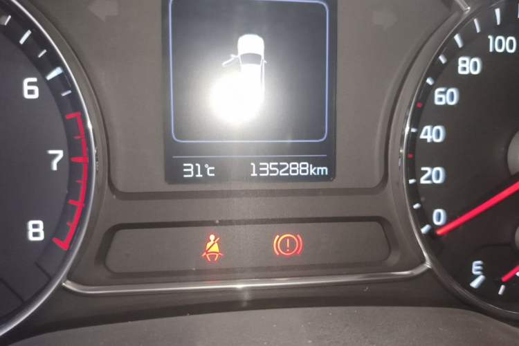 Used Kia K3 2016 1.6L Automatic GLS Odometer Close Up