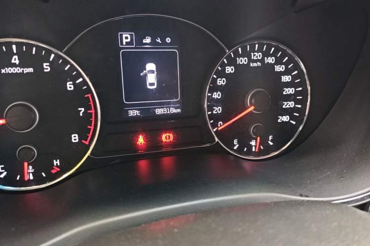 Used Kia K3 2016 1.6L Automatic DLX Odometer Close Up