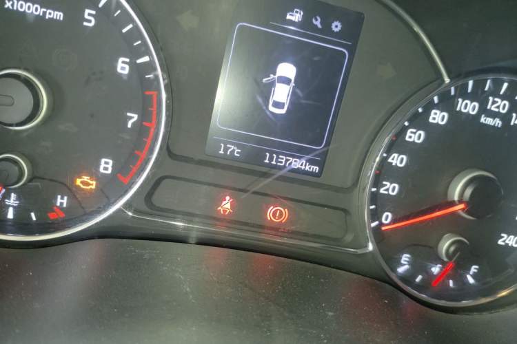 Used Kia K3 2016 1.6L Manual GLS Odometer Close Up