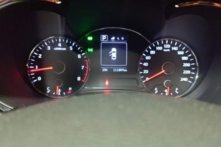 Used Kia K3 2016 1.6L Automatic GLS Odometer Close Up