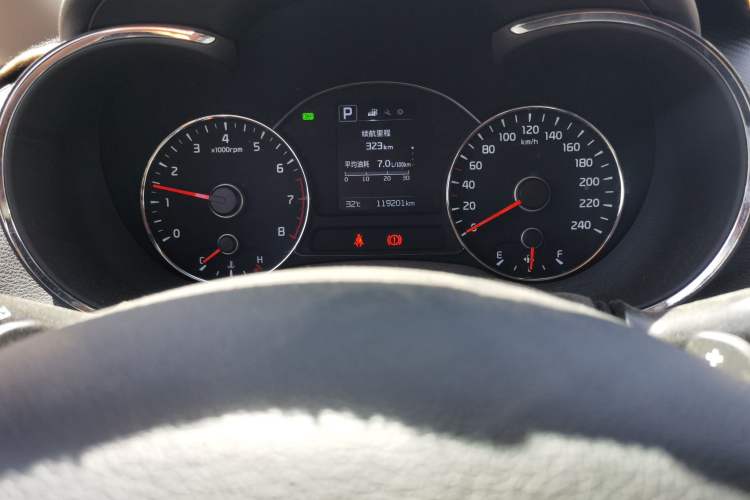 Used Kia K3 2016 1.4T Automatic GLS Odometer Close Up