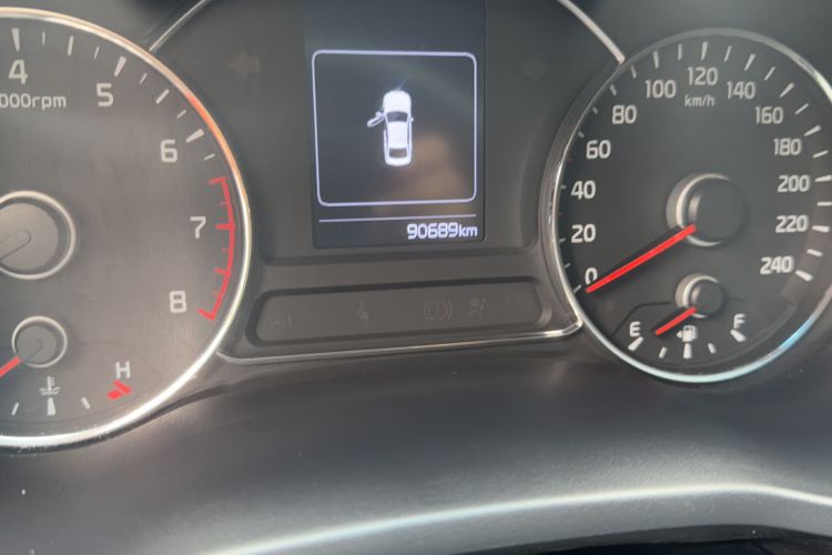 Used Kia K3 2016 1.6L Automatic GLS Odometer Close Up