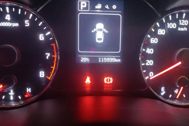 Used Kia K3 2016 1.4T Automatic GLS Odometer Close Up