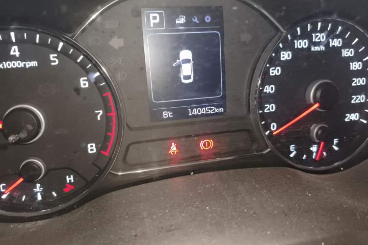 Used Kia K3 2016 1.6L Automatic GLS Odometer Close Up