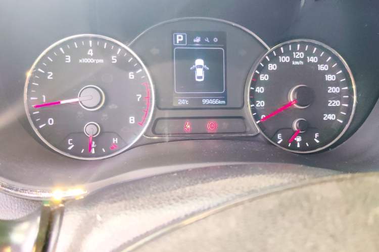 Used Kia K3 2016 1.6L Automatic GLS Odometer Close Up