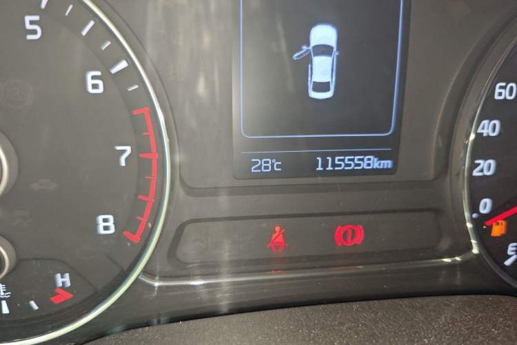 Used Kia K3 2016 1.6L Manual GL Odometer Close Up