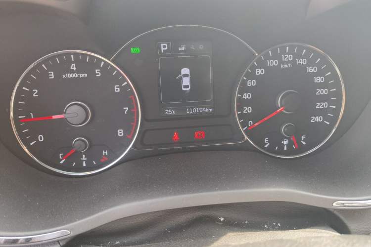 Used Kia K3 2016 1.6L Automatic GLS Odometer Close Up