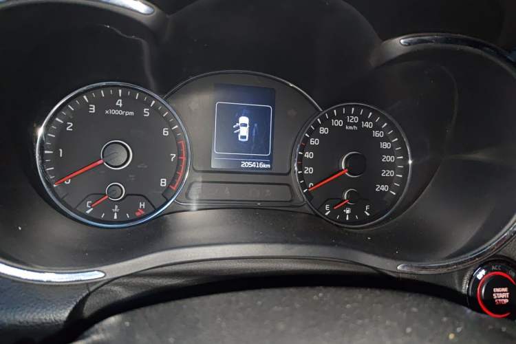Used Kia K3 2016 1.6L Automatic GLS Odometer Close Up