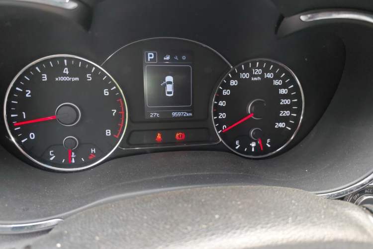 Used Kia K3 2016 1.6L Automatic GLS Odometer Close Up