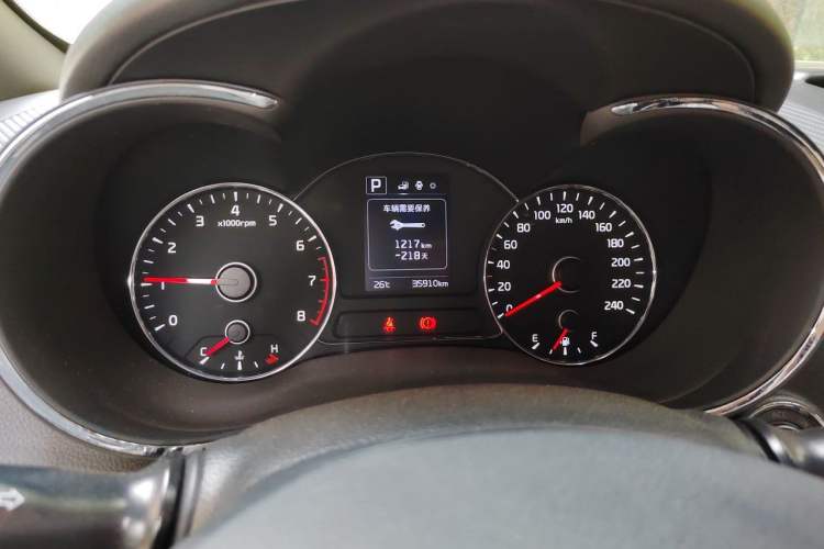 Used Kia K3 2016 1.6L Automatic GLS Odometer Close Up